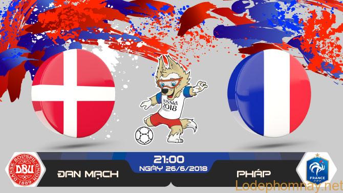 Soi kèo nhận định Đan Mạch vs Pháp ngày 26/6 World Cup 2018